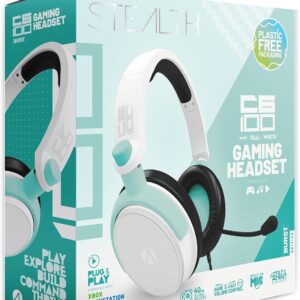 Gaming Consoles & Controllers – STEALTH C6-100 Burst Edition Teal Gaming Headset Compatible with Current Consoles with Flexible Microphone, 3.5mm Jack, 1.5m Cable, Lightweight, Comfortable and Durable