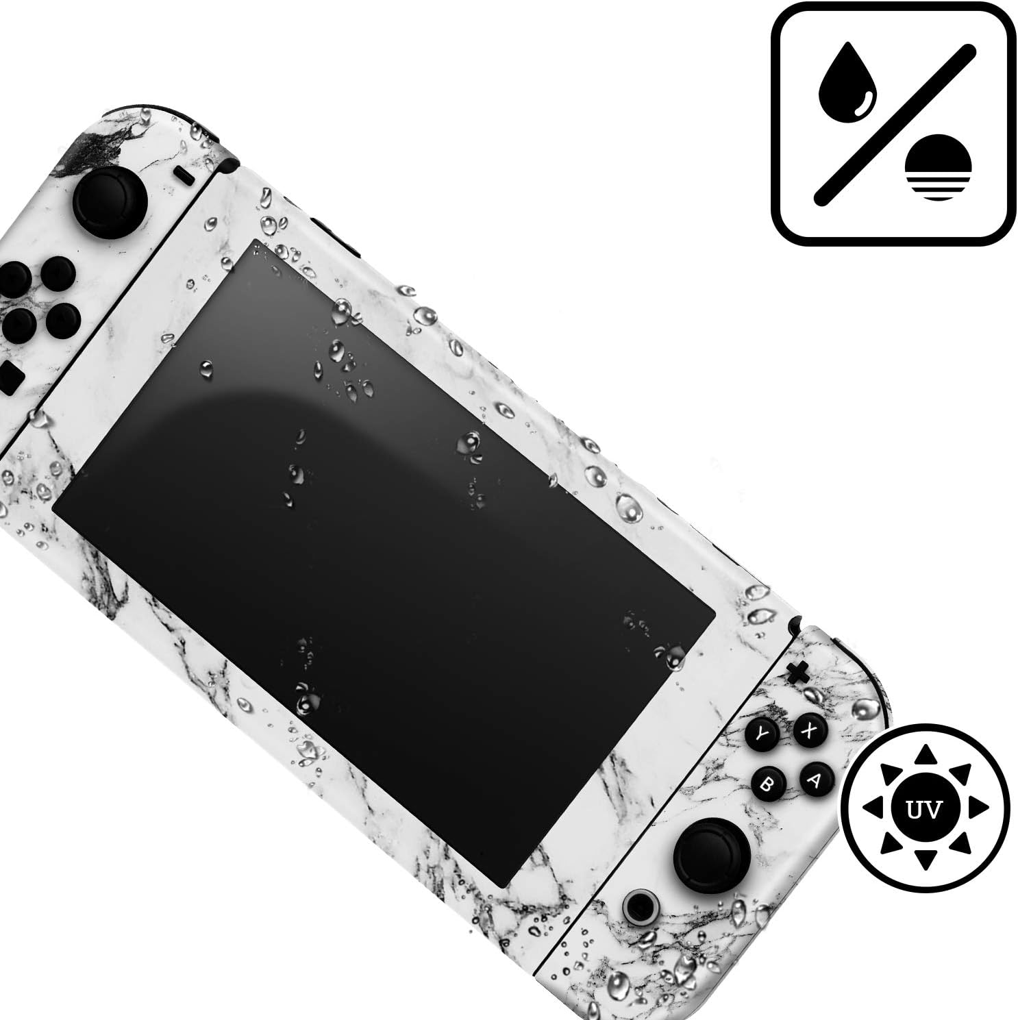 Gaming Consoles & Controllers - Head Case Designs Official NFL Marble Shield Vinyl Skin Gaming Sticker Decal Cover Compatible with Nintendo Switch Console & Dock & Joy-Con Controller Bundle – Bild 7