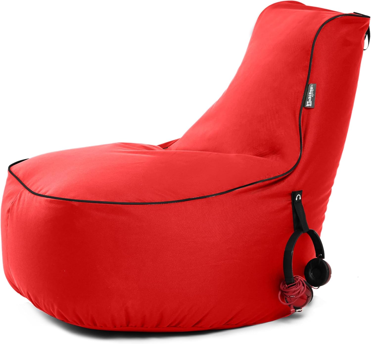 Gaming Chairs - BuBiBag Gaming Bean Bag for Gaming with Connection and Pockets, Holder, Gamer Chair for Children and Adults, Beanbag Indoor and Outdoor - JokerBag (Red) – Bild 3