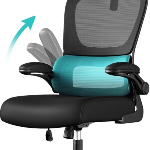 Gaming Chairs – SONGMICS Office Chair, Desk Chair, Ergonomic Mesh Chair, Double Layer Mesh, Breathable, Adaptive Lumbar Support, Adjustable Headrest, for Home Office, Ink Black OBN041B01
