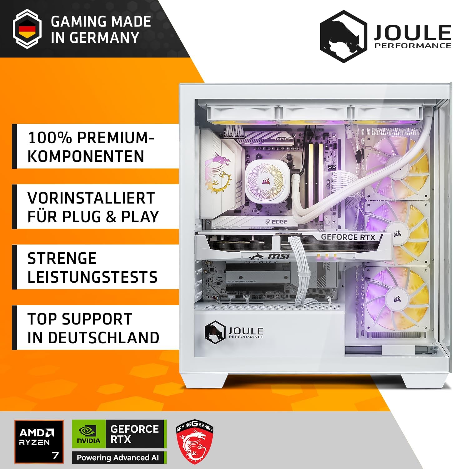 Gaming PC & Laptops - High End Gaming PC | AMD Ryzen 7 9800X3D | NVIDIA RTX 5080 16GB | 32GB DDR5 RAM | 2TB SSD | Windows 11 Pro | Water Cooling, WiFi, RGB | Computer for 4K Gamers & Streaming – Bild 7