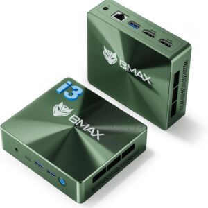 Gaming PC & Laptops – BMAX Mini PC B6 Plus Intel i3-1000NG4 (up to 3.2GHz), 12GB LPDDR4 512GB NVME SSD Mini Desktop Computer, WiFi5, BT4.2, Dual HDMI, Full Features, Type Cx1 Support, Triple Display Output