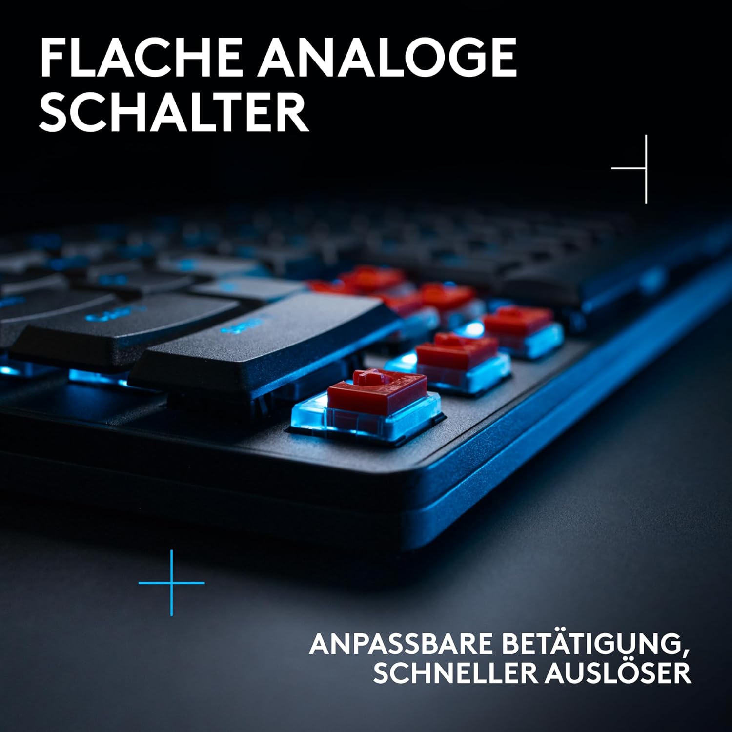 Gaming Tastatur & Maus - Logitech G G515 Rapid TKL Flat Wired Gaming Keyboard, Fully Customizable PC Gaming with Analog Flat Switches, Rapid Trigger, Ultra-Slim, for USB-A Port, DEU QWERTZ - Black – Bild 2