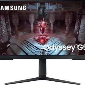 Gaming PC & Gaming Monitors – Samsung Odyssey G51C Gaming Monitor S27CG510EU 27 Inch VA Panel WQHD Resolution FreeSync Premium 1ms (MPRT) Response Time 165Hz Refresh Rate Black