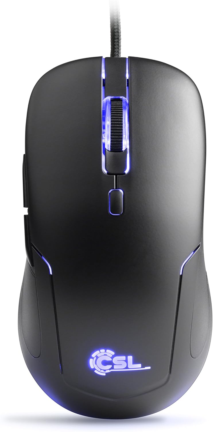 Gaming Tastatur & Maus - CSL Morpheus Gaming Keyboard & Mouse Set LED Lighting RGB Black QWERTZ Key Layout 2400 DPI – Bild 3