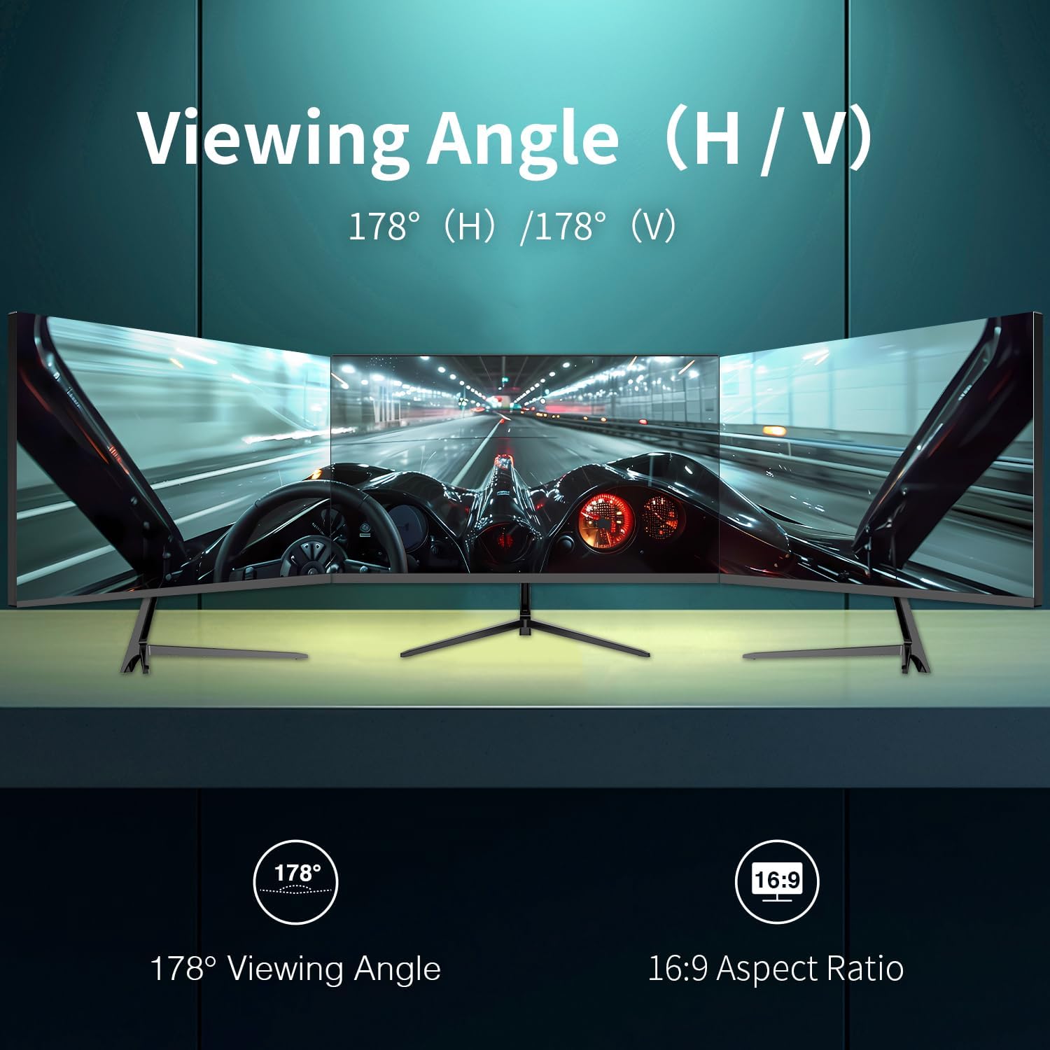 Gaming PC & Gaming Monitors - 24 Inch Monitor, 120Hz, FHD 1080p, IPS Panel, Gaming Monitor, 4ms, Adaptive Sync, VESA Mountable, Eye-Care, Frameless Screen, Blue Light Filter, HDMI, VGA – Bild 7