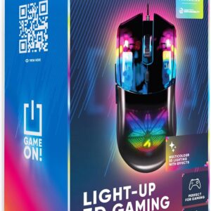 Gaming Consoles & Controllers – STEALTH Wired Gaming Mouse Illuminated Compatible with Console and PC Perfect for Gaming or Daily Use