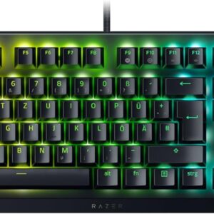 Gaming Tastatur & Maus – Razer BlackWidow V4 X Mechanical Gaming Keyboard with Razer Chroma RGB (Mechanical Razer Green Switches, 6 Own Macro Keys, Doubleshot ABS-Keycaps) QWERTZ DE-Layout, Black