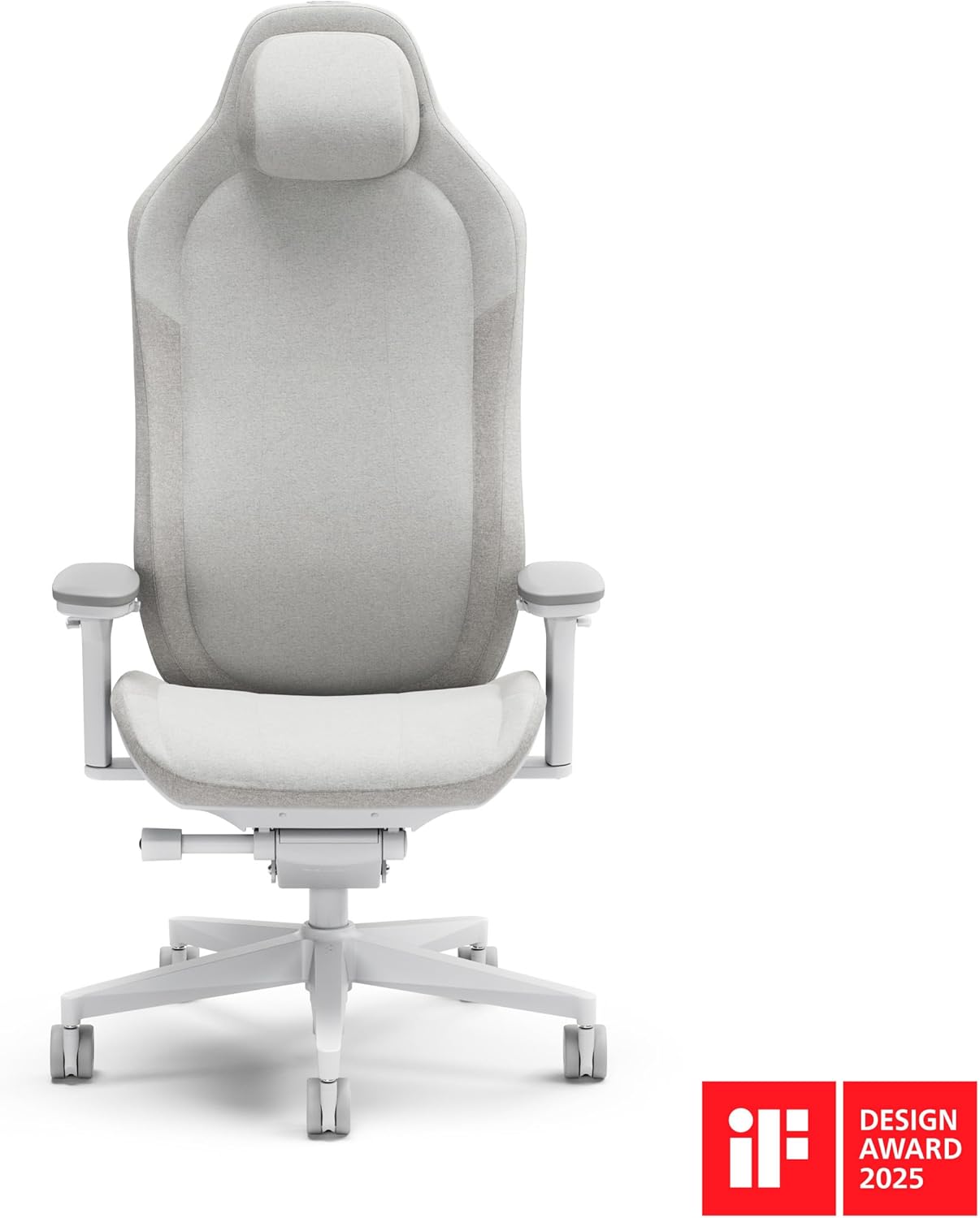 Gaming Chairs - Fractal Design Refine Fabric Light Gaming Chair - Ergonomic Office Desk Chair Functionality with 4D Adjustable Armrests, High-Back Support, Lumbar Cushion, and Premium Fabric – Bild 2