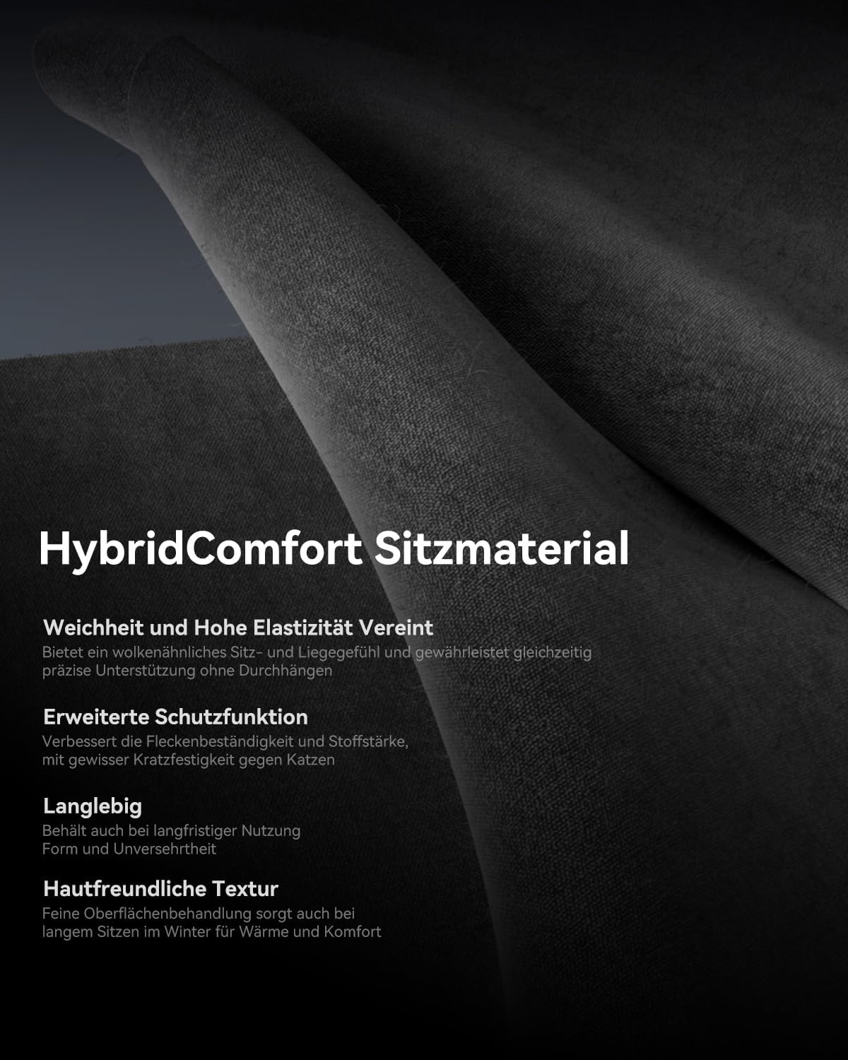 Gaming Chairs - AutoFull C3 Ergonomic Gaming Chair with 2D Armrests, Footrest, Headrest & Lumbar Cushion, 150 kg Load Capacity, Premium Abrasion-Resistant Leather (Black) – Bild 7