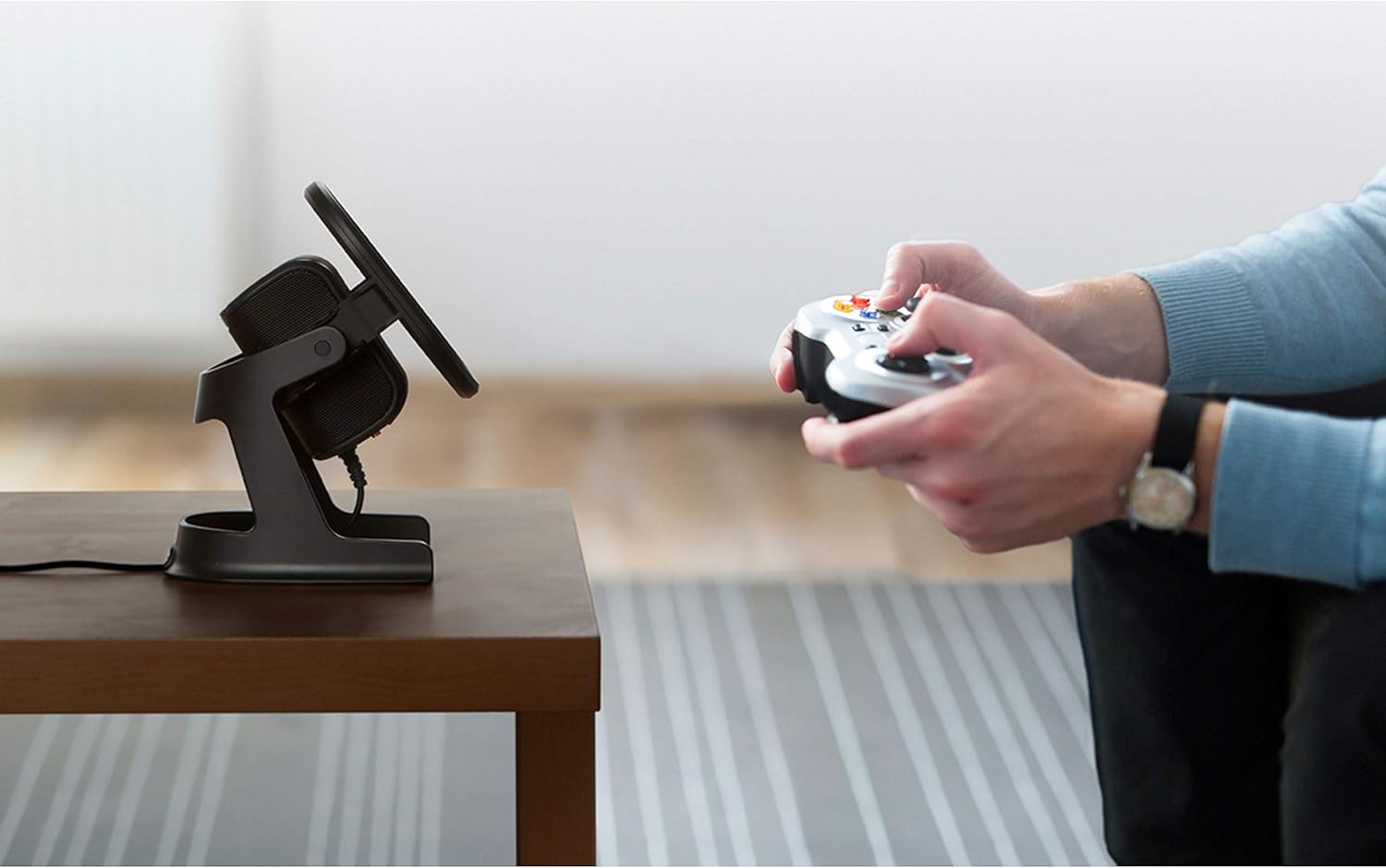 Streaming-Equipment - Marantz Professional Umpire - USB condenser microphone with pop filter and shock mount, driverless, for stuido, radio, podcast, twitch, skype, conference – Bild 2