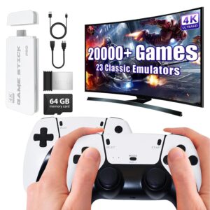Gaming Consoles & Controllers – Retro Game Console, 2025 Upgraded Retrogaming Console 20,000+ Classic Games, with 2 Wireless HDMI Controllers for TV, Plug & Play, Gift for Family and Adults