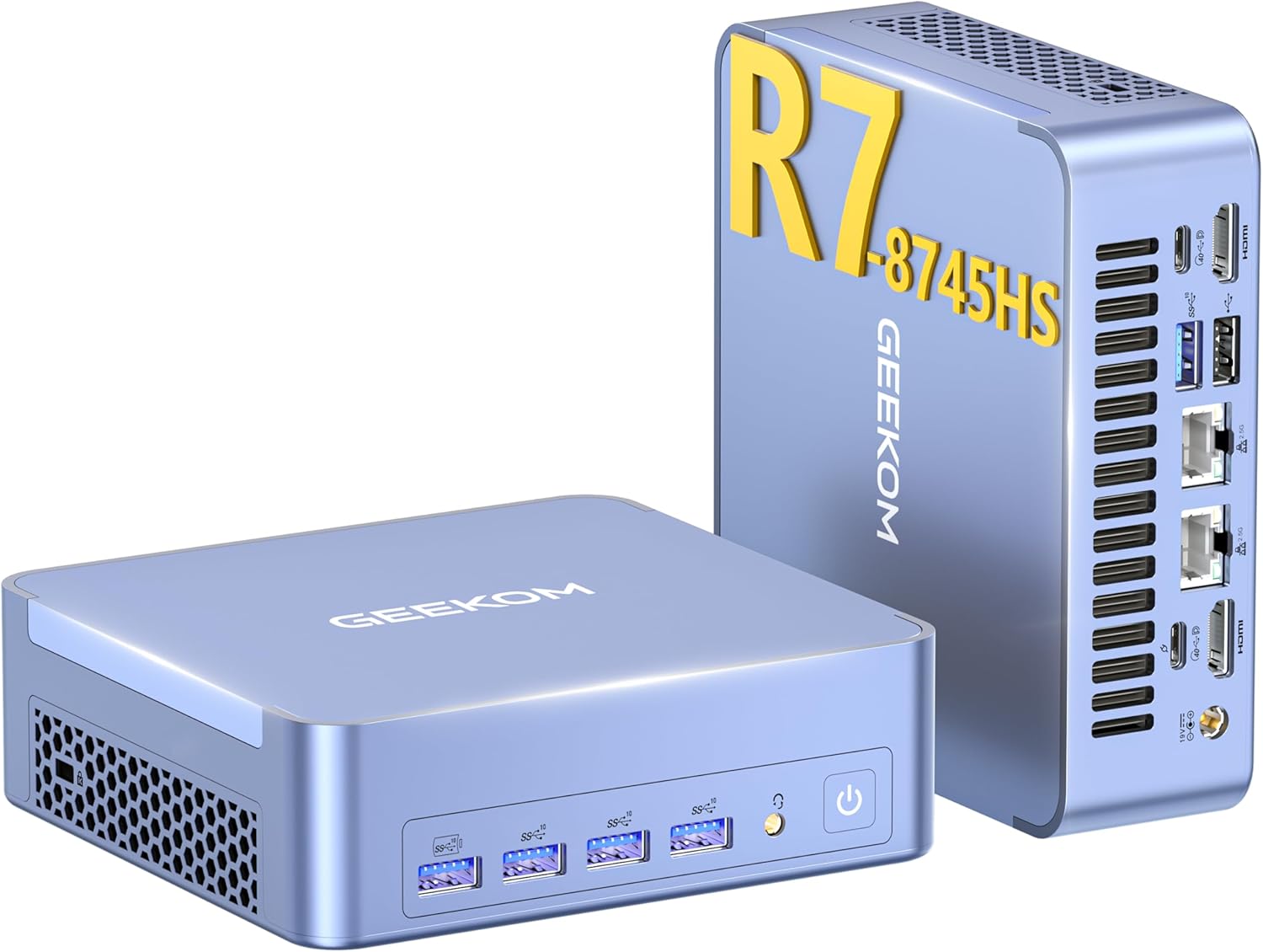 Gaming PC & Laptops - GEEKOM Mini PC AX8 Max with AMD Ryzen 7 8745HS