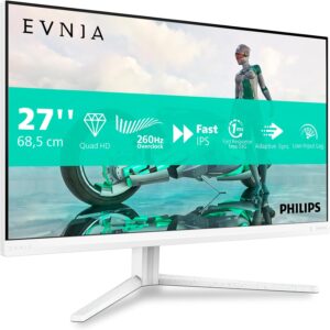 Gaming PC & Gaming Monitors – Philips Evnia 27M2N3501PA/00 Monitor PC 68.6 cm [27] 2560 x 1440 pixels Quad HD LCD Bianco (27M2N3501PA/002716:9Fast IPSWLED2560x1440Yes100x1002x 2.0) 1x 1.4 USB hub)