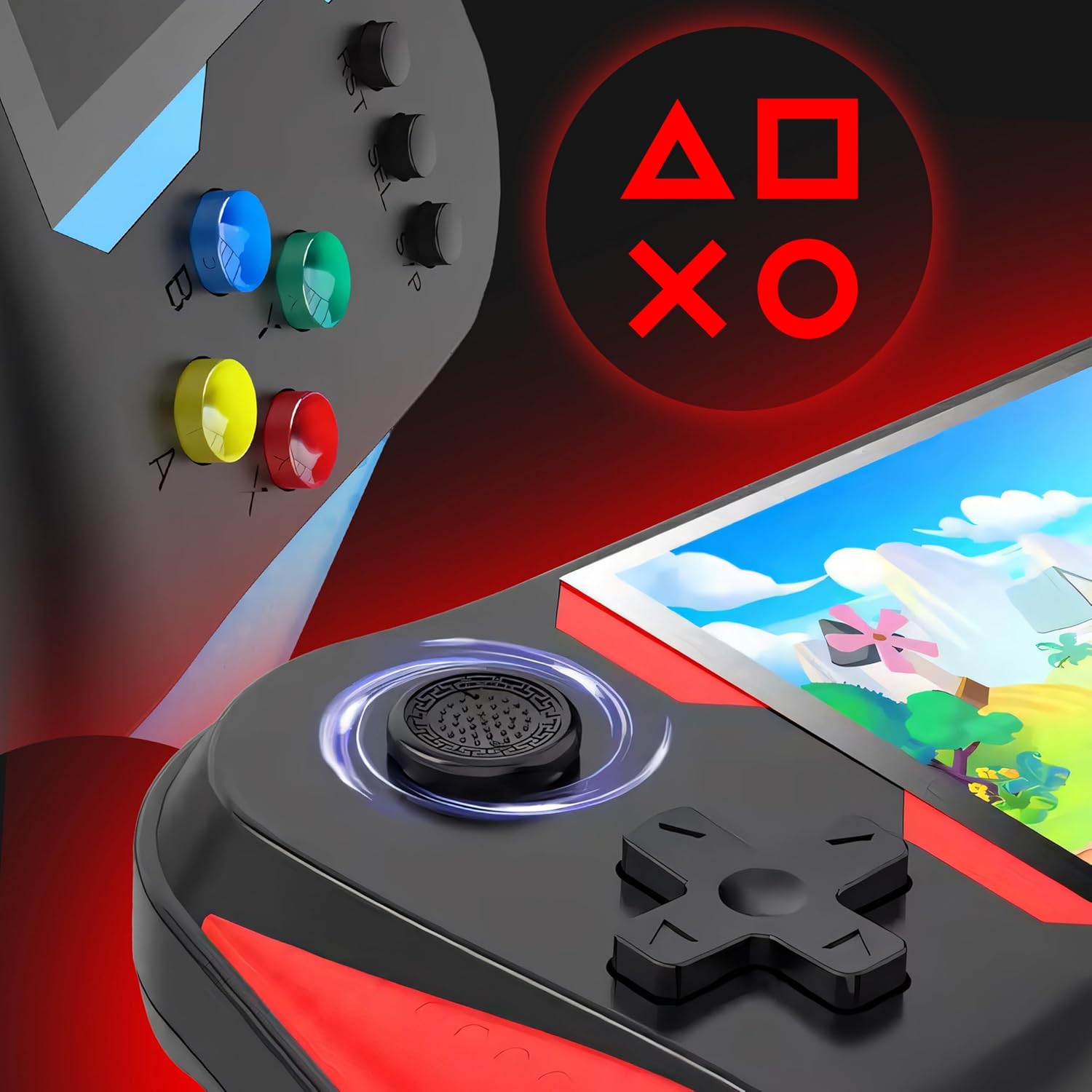 Gaming Consoles & Controllers - Retoo Handheld Game Console for Two Players with 500 Classic Games, 3.5 Inch LCD Screen, Retro Video Game Console Player for Children Toy, Retro Game Console, 1200 mAh Battery – Bild 4