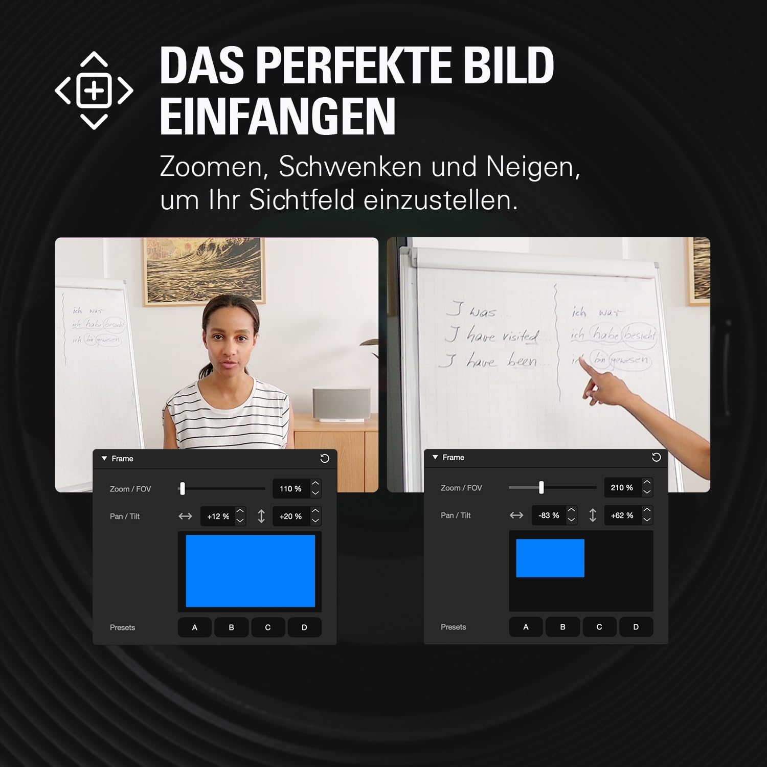 Webcam - Elgato FACECAM MK.2 - Premium Full HD Webcam for Streaming, Gaming, Video Conferencing, Recording, HDR Enabled, Sony Sensor, Pan/Tilt/Zoom - Compatible with OBS, Zoom, Teams etc for PC/Mac – Bild 4