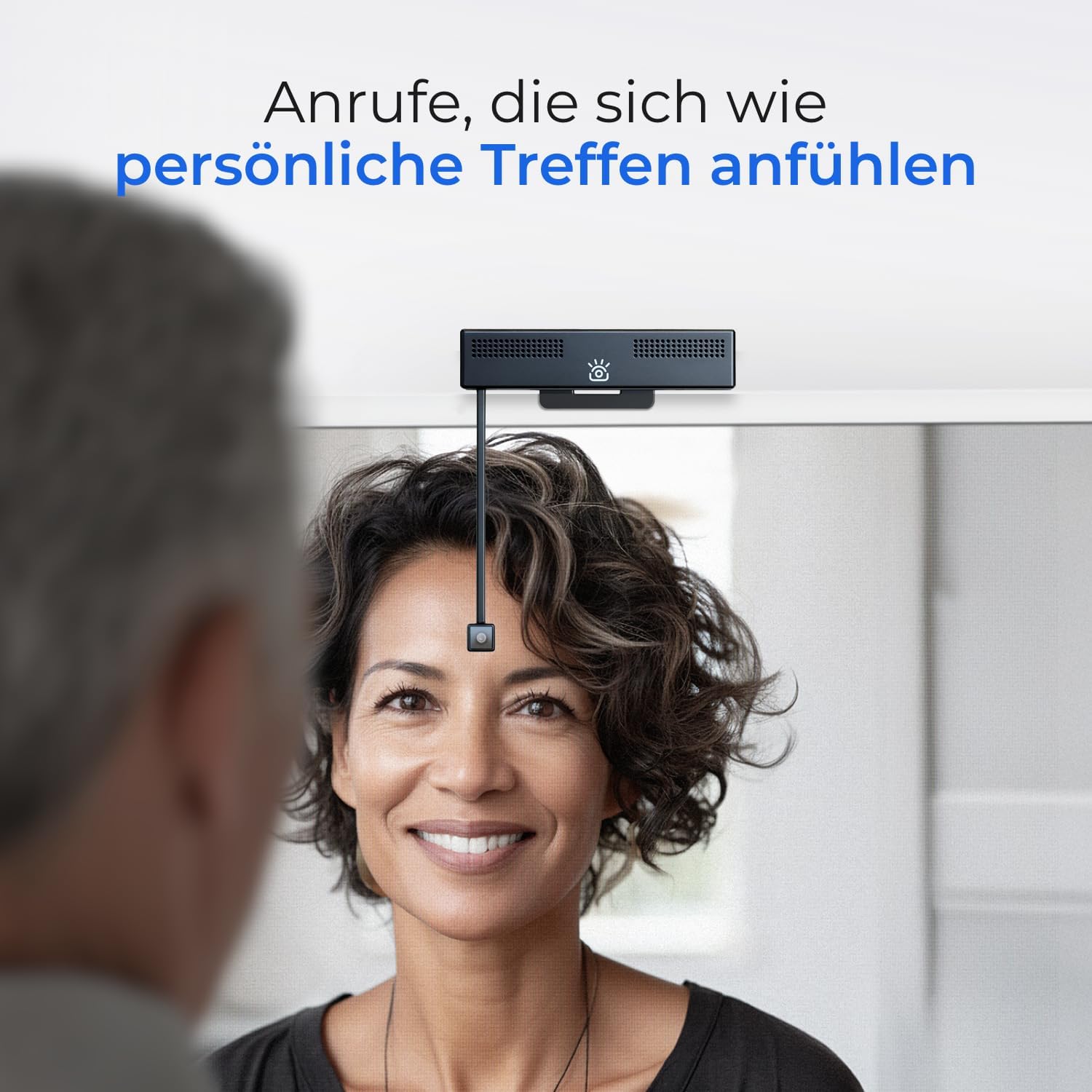 Webcam - Pro 4K HD Webcam mit Mikrofon und Sichtschutzklappe, Augenkontakt-Webcam, Plug&Play mit automatischer Lichtkorrektur, Laptop-PC-Kamera für Video-Streaming, Konferenzen – Bild 3