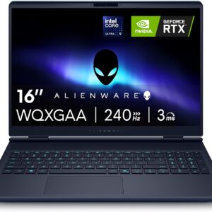 Gaming PC & Laptops – Alienware 16 x Aurora Gaming Laptop AC16251 16 Inch WQXGA 240Hz G-Sync Display, Intel Core Ultra 9 275HX Series 2, Nvidia Geforce RTX 5070, 32GB RAM, 1TB SSD, Windows 11 Home, AlienFX RGB QWERTZ