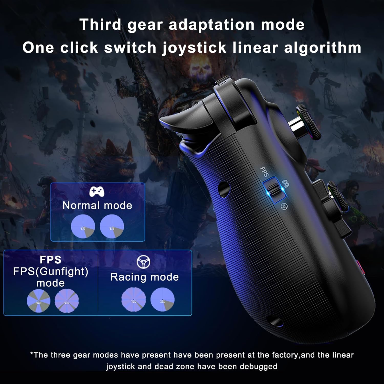 Gaming Consoles & Controllers - Megadream Game Controller for iOS/Android, Support iPad Pro 13 inch, Phone Tablet Wireless Gaming Controller Bluetooth Gamepad for PC Switch Xbox PS4 for COD, Cloud Gaming/Direct Play (Black) – Bild 4