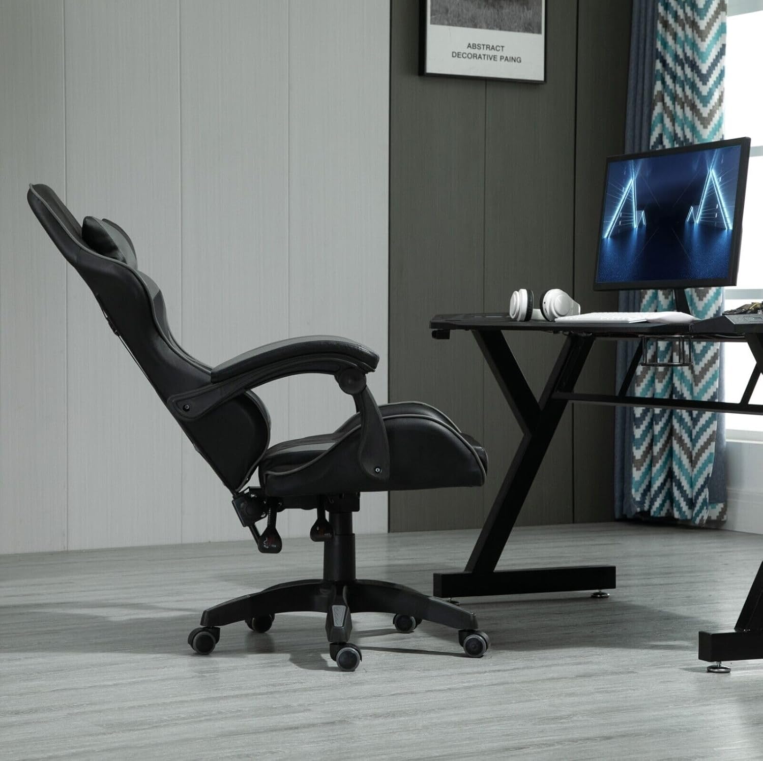 Gaming Chairs - mcc direct Ergonomic Office Chair, Desk Chair, Swivel Chair, Gaming Chair, Gaming Chair (Grey) – Bild 3