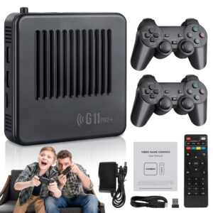 Gaming Consoles & Controllers – Retrowave G11 Pro, G11 Pro Spielkonsole 4k + 256GB mit 2.4g Drahtlose Dual-Controller über 100.000 Spiele Stecker & Spielen Videospiele, 60 Emulatoren integriert (256G)