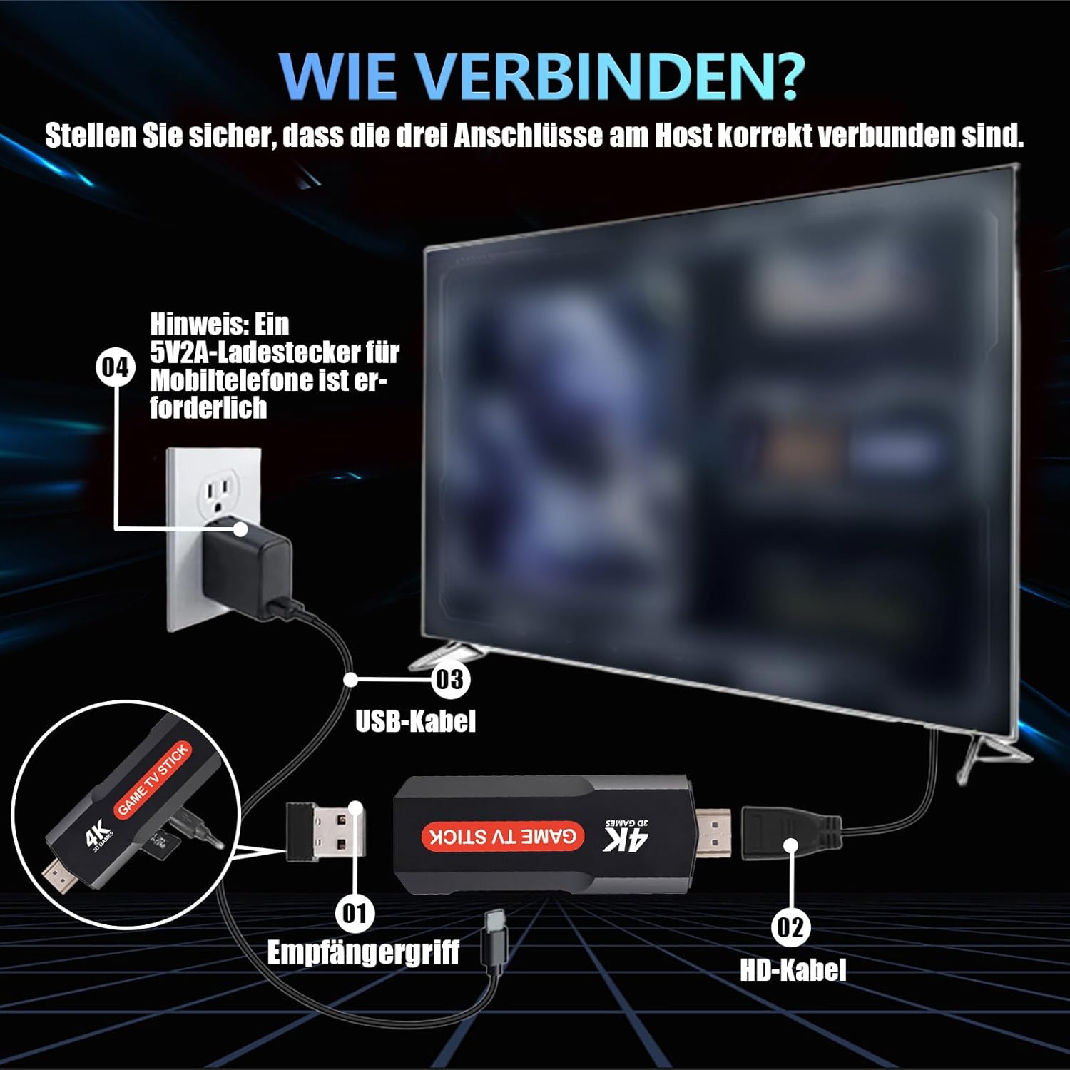 Gaming Consoles & Controllers - X2 Retro Console Game Console Retro Game Stick 4K, 30,000+ Games 30+ Emulators, Emulator Console with 2 Wireless Controllers, Search/Save/Favorites, Button Adjustment, Plug & Play for TV – Bild 4