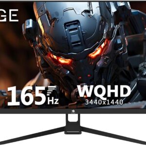 Gaming PC & Gaming Monitors – Z-Edge 34 Inch Ultrawide Monitor UWQHD Gaming Screen 165Hz 1ms MPRT, 3440×1440, 21:9 IPS, 100% sRGB, FreeSync, Pip & PBP, DisplayPort (165Hz) HDMI (100Hz), Black