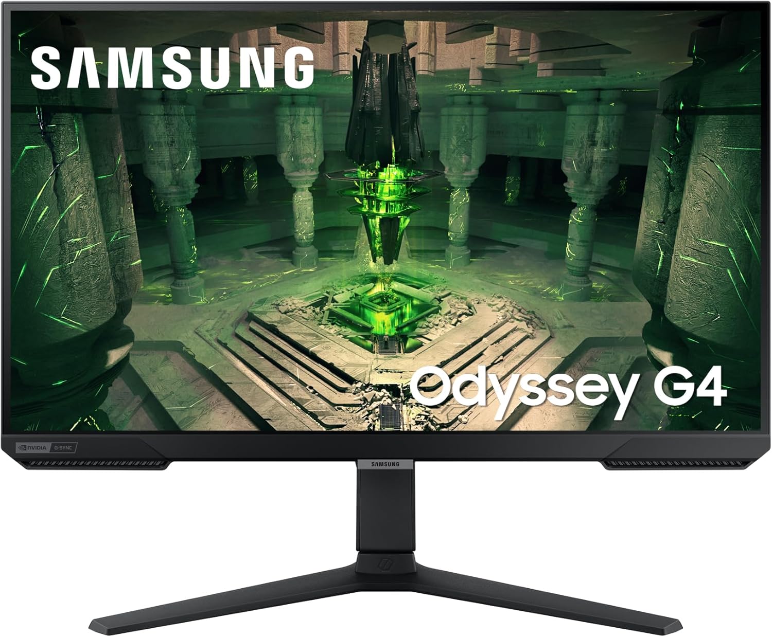 Gaming PC & Gaming Monitors - Samsung Odyssey G4B Gaming Monitor LS27BG400EU, 27 Inches, IPS Panel, Full HD Resolution, AMD FreeSync Premium, G-Sync Compatible, 1ms (G/G) Response Time, Refresh Rate 240Hz, Black