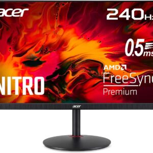 Gaming PC & Gaming Monitors – acer Nitro XV272U W2 Gaming Monitor 27 Inch (69 cm Screen) WQHD, IPS, 240Hz DP, 144Hz HDMI, 1ms/0.5ms (GTG, Min.), DP 1.4, 2xHDMI 2.0, Height-Adjustable, Rotatable, FreeSync Premium