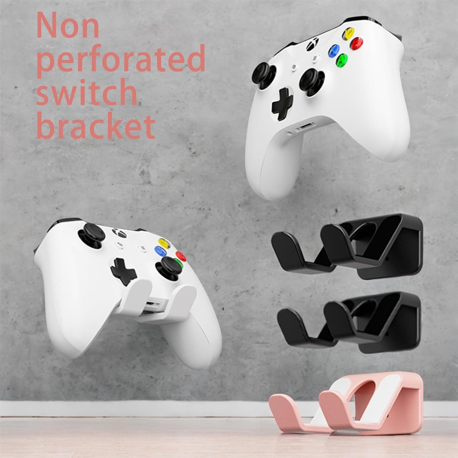 Gaming Consoles & Controllers - 4 x Switch Holder, Gaming Headphone Stand, Foldable Wall Stand for Xbox Series X/S (One Stencil and a Stencil) – Bild 6