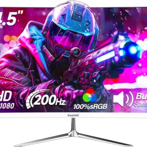 Gaming PC & Gaming Monitors – Gawfolk 24.5 Inch Gaming Monitor with Speakers, 200 Hz PC Screen FHD 1080P Frameless Computer Monitors, DisplayPort, HDMI, Eye Care