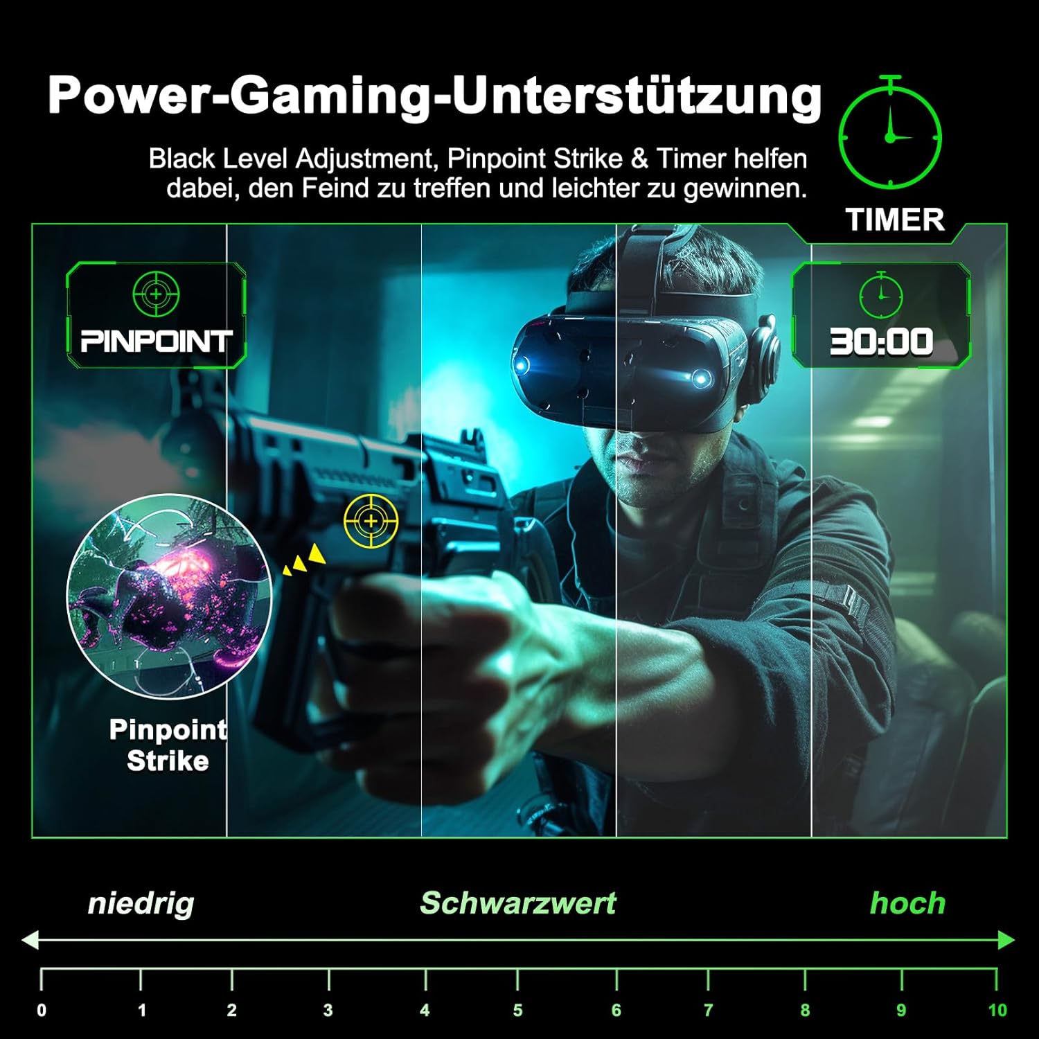 Gaming PC & Gaming Monitors - Minifire Gaming Curved Monitor 27 Inch 200Hz 1Ms 130% sRGB Monitor with Speaker 1920 x 1080 VA Panel (MFG27C1 with HDMI Cable) – Bild 5