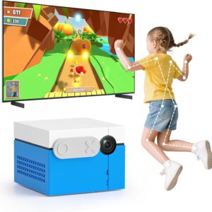 Gaming Consoles & Controllers – KINHANK MotionX Motion Sensor Game Console, Interactive Physical Video Game System for Parents and Children, Controller-Free/Continuous Updates/No Subscription, Toy Gift for Kids