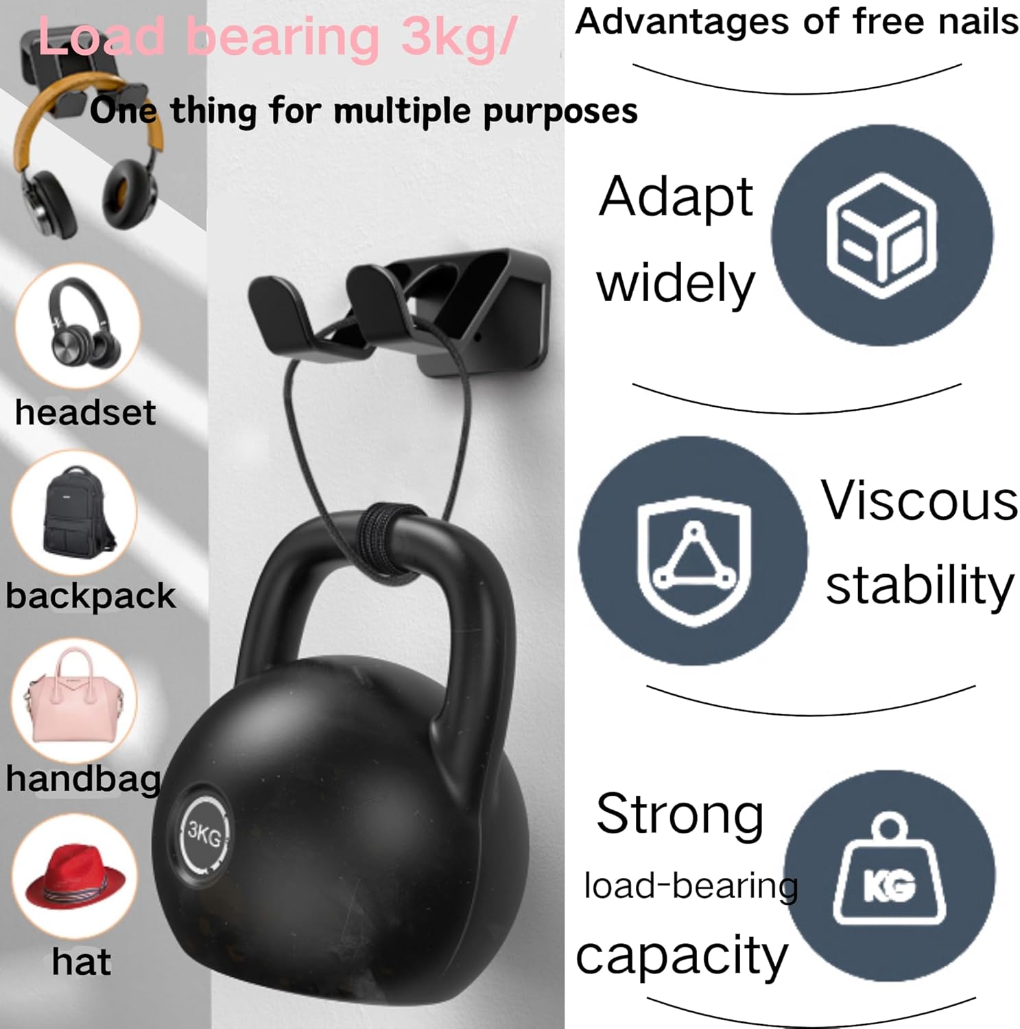 Gaming Consoles & Controllers - 4 x Switch Holder, Gaming Headphone Stand, Foldable Wall Stand for Xbox Series X/S (One Stencil and a Stencil) – Bild 7