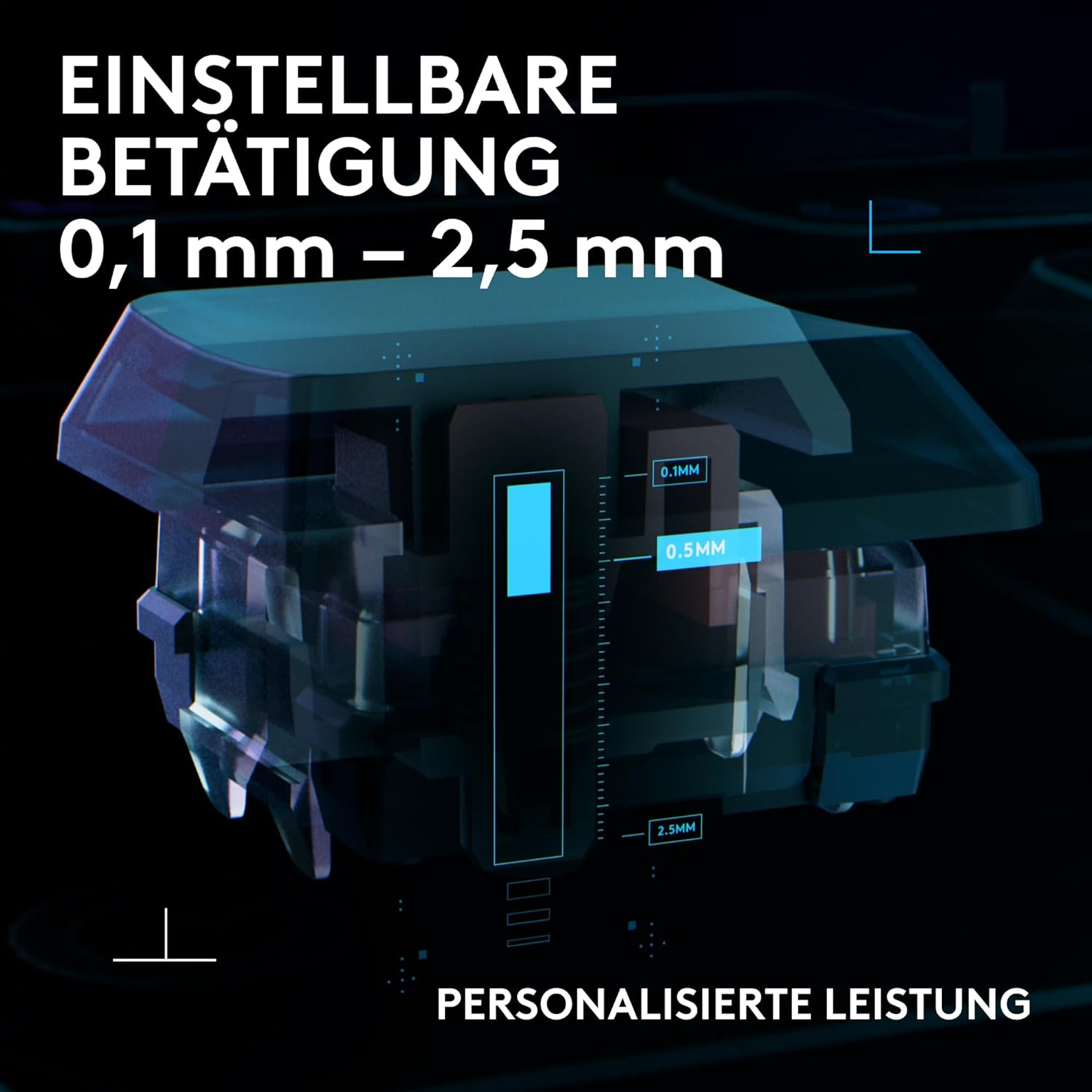 Gaming Tastatur & Maus - Logitech G G515 Rapid TKL Flat Wired Gaming Keyboard, Fully Customizable PC Gaming with Analog Flat Switches, Rapid Trigger, Ultra-Slim, for USB-A Port, DEU QWERTZ - Black – Bild 4