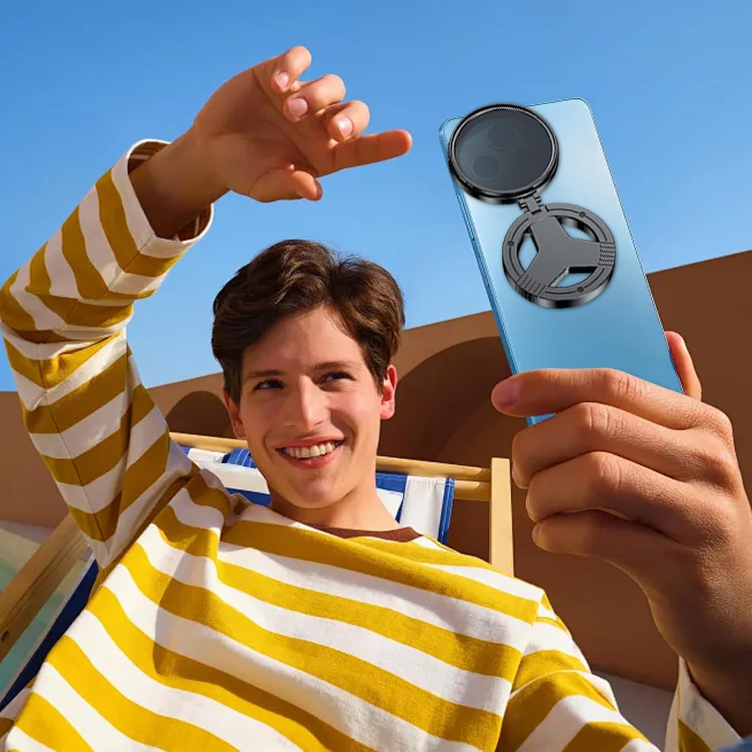 Streaming-Equipment - Zirkular-Polarisationsfilter | Magnetischer Handy-Kamera-Polarisator, Kamera-Polarisationsfilter für Abenteuer, Camping, Vlogging, Outdoor, Reisen, Live-Streaming, Videoaufnahmen – Bild 3