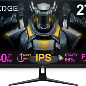 Gaming PC & Gaming Monitors – Z-Edge 27 Inch Gaming Monitor 240Hz 1ms MPRT IPS Panel Full HD 1080P, 400cd/m² Brightness, FreeSync, HDMI & DisplayPort, VESA Compatible, Black