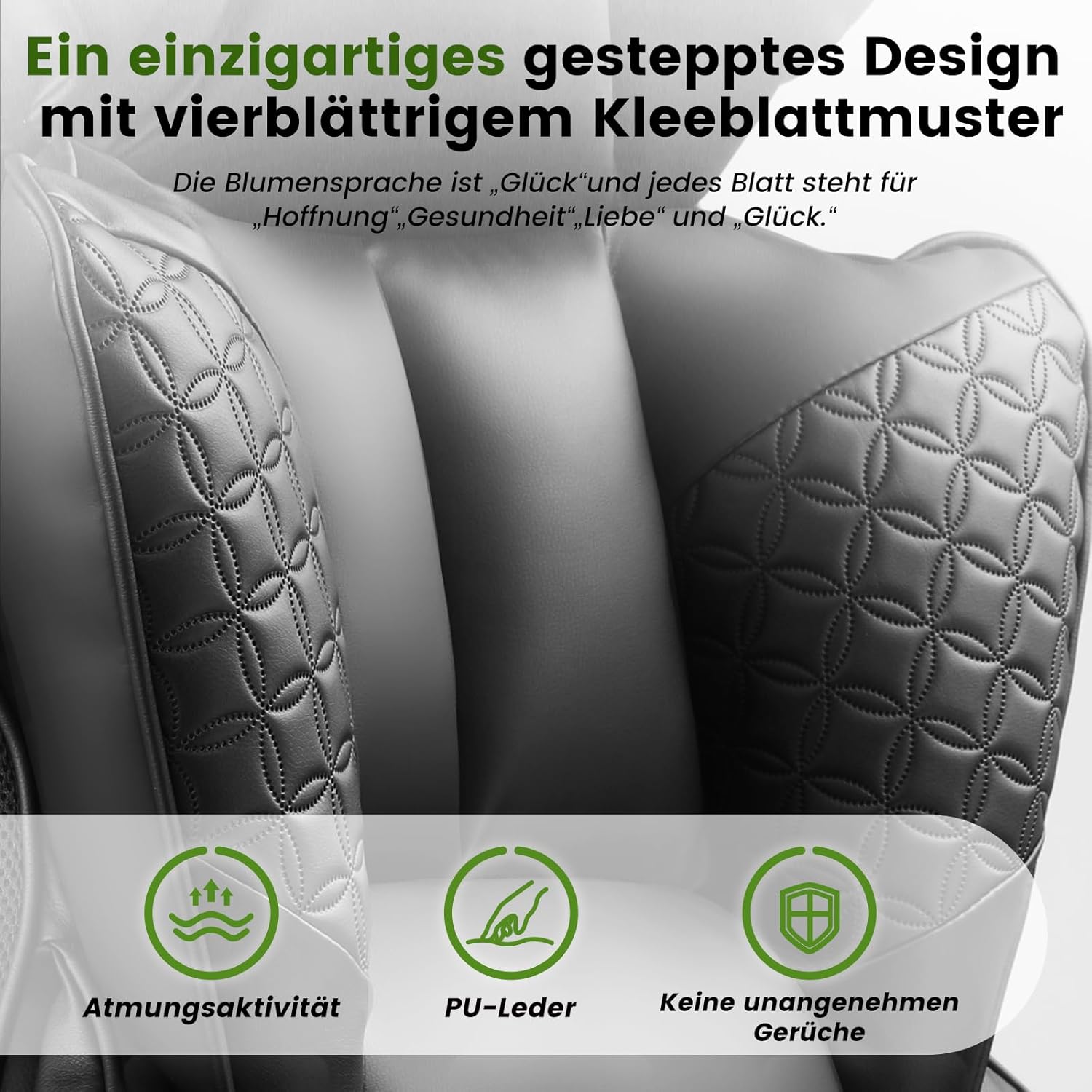 Gaming Chairs - COMHOMA Gaming Chair, Ergonomic Office Chair, Desk Chair with Adjustable Armrests, Pocket Spring Lumbar Support for Large and Tall People, 150 kg, Wide Seat, Jet Black – Bild 6