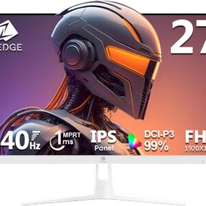 Gaming PC & Gaming Monitors – Z-Edge 27 Inch 240Hz Gaming Monitor IPS 1ms MPRT Full HD LED Monitor, 400cd/m² Brightness, HDR10, FreeSync, HDMI & DisplayPort, VESA Compatible – White
