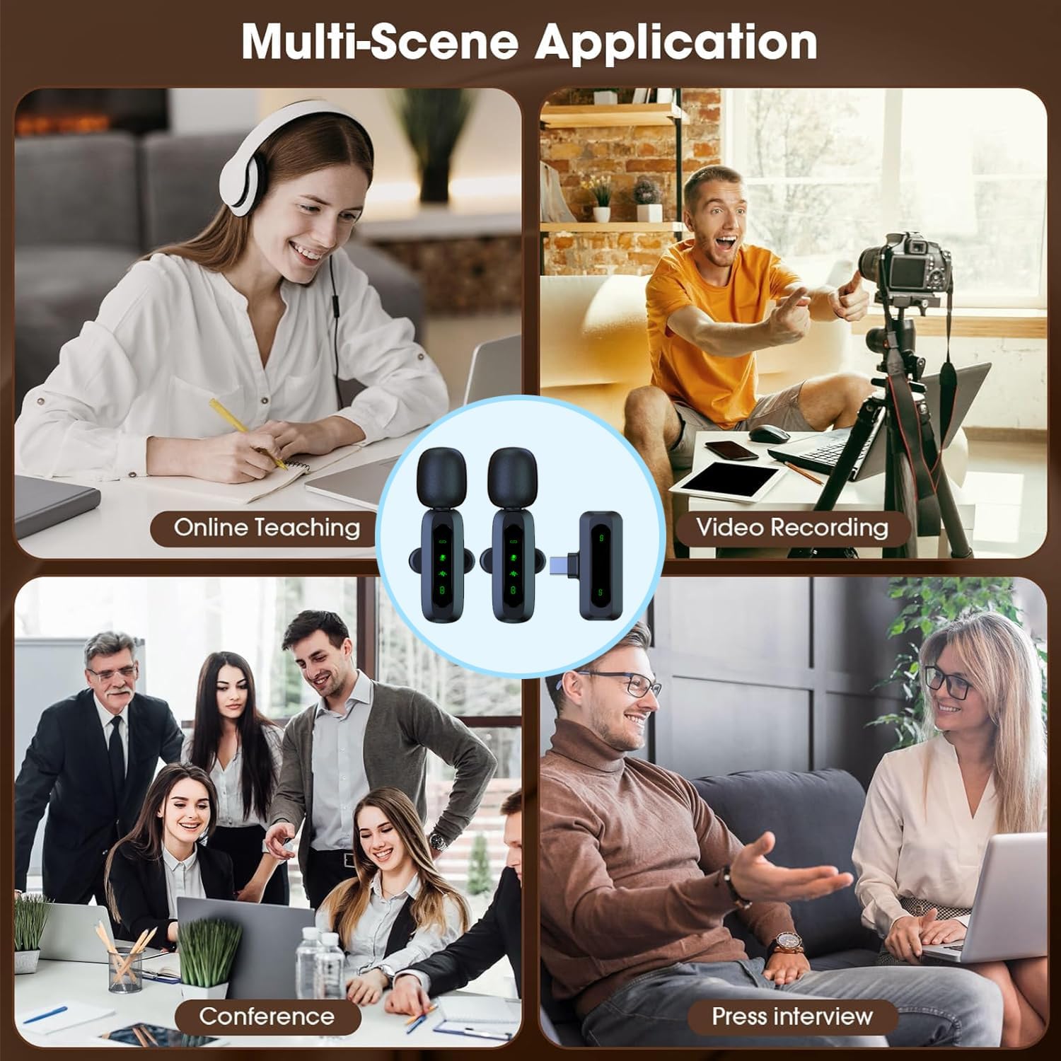 Streaming-Equipment - Mini Lavalier Microphone for Android and iPhone, iOS Devices, Noise Reduction, Lapel Microphone for Recording, Clip-on Microphone for Video Recording, Tiktok, Youtube, Vlog Podcast Content Creator – Bild 6