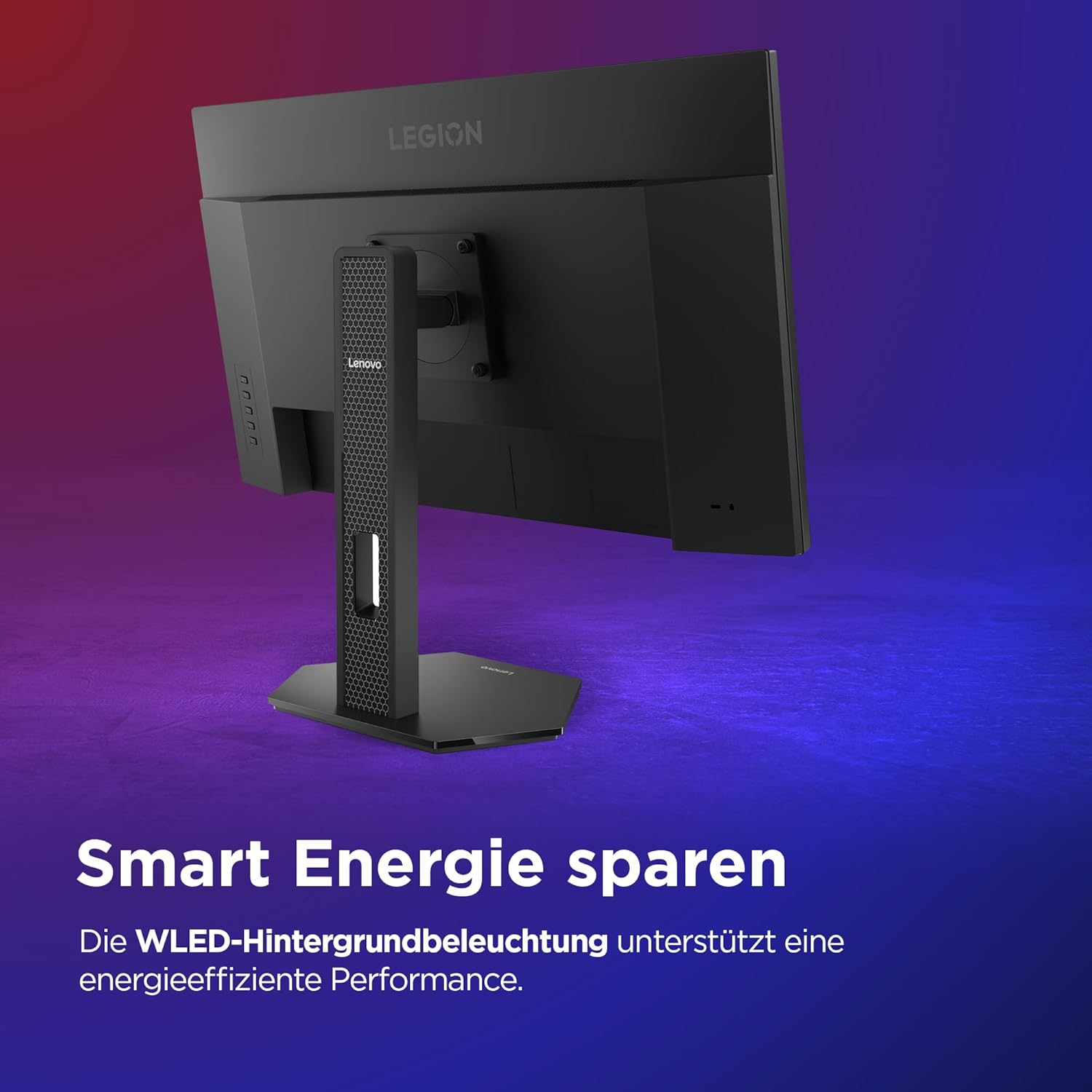 Gaming PC & Gaming Monitors - Lenovo Legion 27U-10 | 27 Inch UHD WLED Gaming Monitor | 3840 x 2160 | 16:9 | 320Hz | 0.5 ms Response Time | HDMI | DisplayPort | Audio 3.5 mm | 3-Sided Panel | TÜV Eye Protection | Black | 6.2 kg – Bild 3