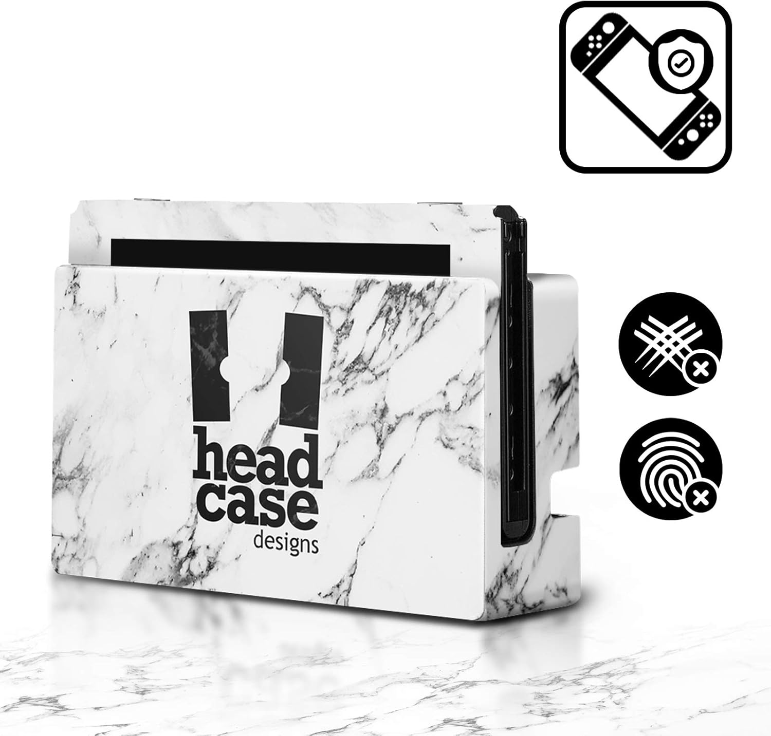 Gaming Consoles & Controllers - Head Case Designs Official NFL Marble Shield Vinyl Skin Gaming Sticker Decal Cover Compatible with Nintendo Switch Console & Dock & Joy-Con Controller Bundle – Bild 8