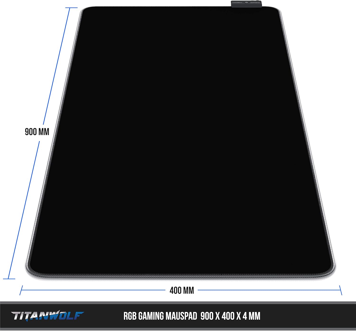 Gaming Tastatur & Maus - DE RGB Mouse Mat – Bild 2