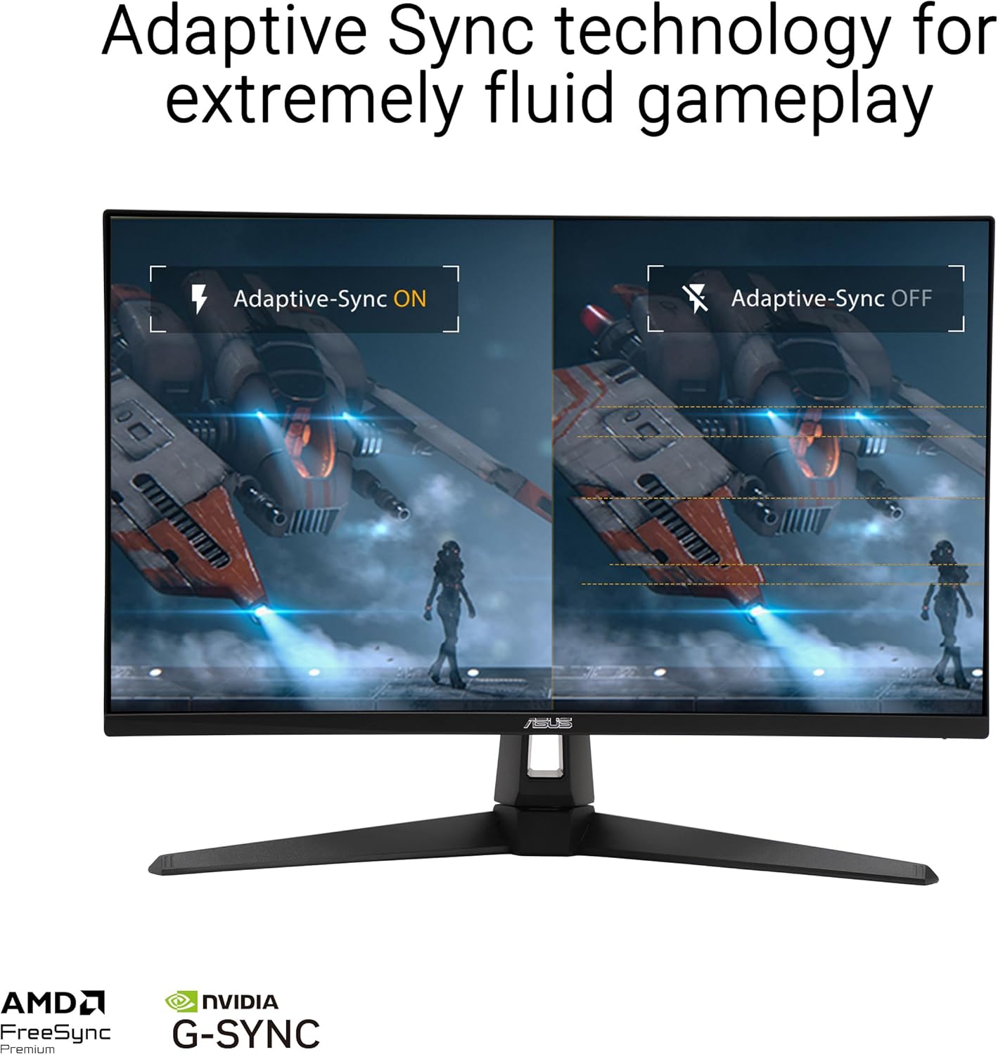 Gaming PC & Gaming Monitors - ASUS TUF Gaming VG27UQ1A - 27 Inch 4K UHD Monitor - 160 Hz, 1ms GtG, FreeSync, G-Sync, Adaptive Sync, ELMB, HDR10 - Fast IPS Panel, 16:9, 3840x2160, DisplayPort, HDMI, Speaker – Bild 3