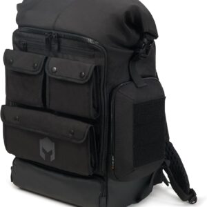 Gaming Consoles & Controllers – Caturix DECISIUN Gaming Backpack for Laptops and Consoles up to 15.6 Inches, Water-Resistant Backpack with 42 L Volume, Black