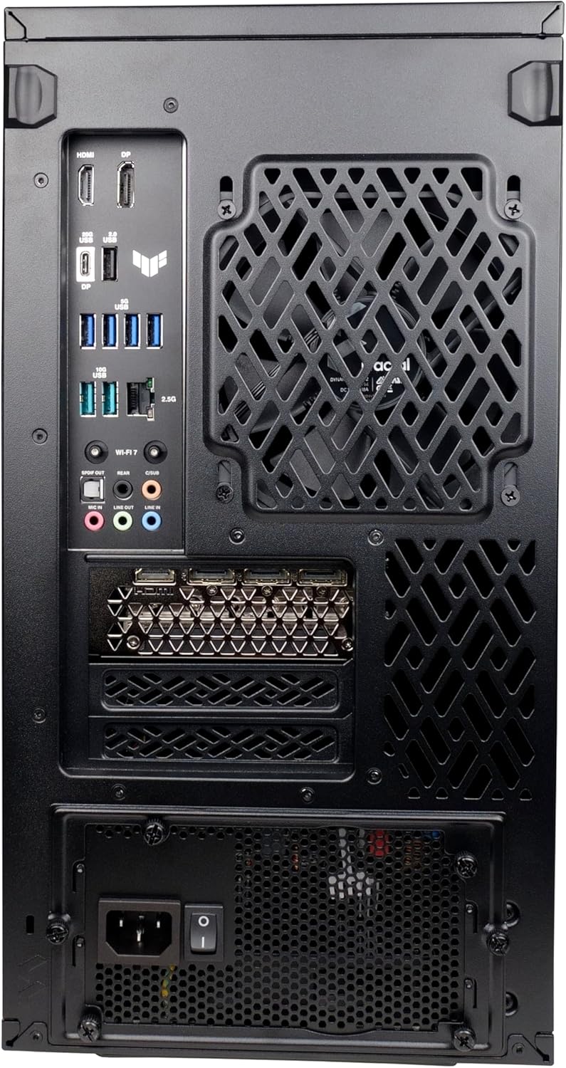 Gaming PC & Laptops - Computer AMD Ryzen 7 9800X3D (up to 5.2 GHz Turbo) 64GB DDR5-6000MHz 4TB M.2 SSD Nvidia RTX 5070 Ti 16GB GDDR7 240mm CPU Water Cooling Windows 11 Pro Wi-Fi 6E Soundproof and Quiet PC – Bild 2