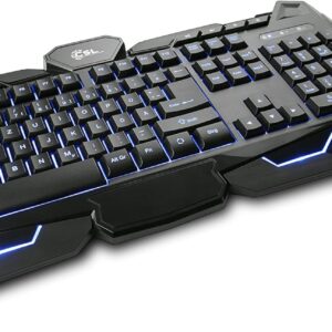 Gaming Tastatur & Maus – CSL Morpheus Gaming Keyboard & Mouse Set LED Lighting RGB Black QWERTZ Key Layout 2400 DPI
