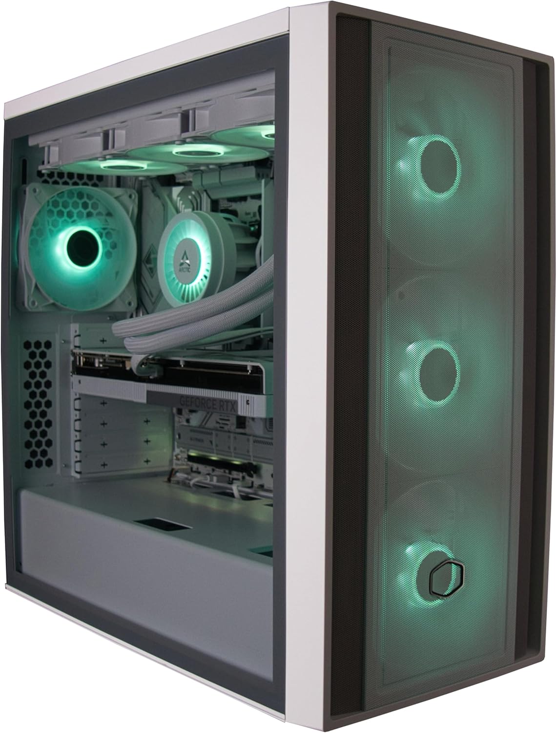 Gaming PC & Laptops - Gaming PC White AMD Ryzen 9 9950X3D up to 5.7GHz Turbo 64GB DDR5-6000MHz 4TB M.2 SSD Ge Force RTX 5080 16GB GDDR7 Wi-Fi 240mm Water Cooling Windows 11 Pro Adjustable RGB Lighting – Bild 9