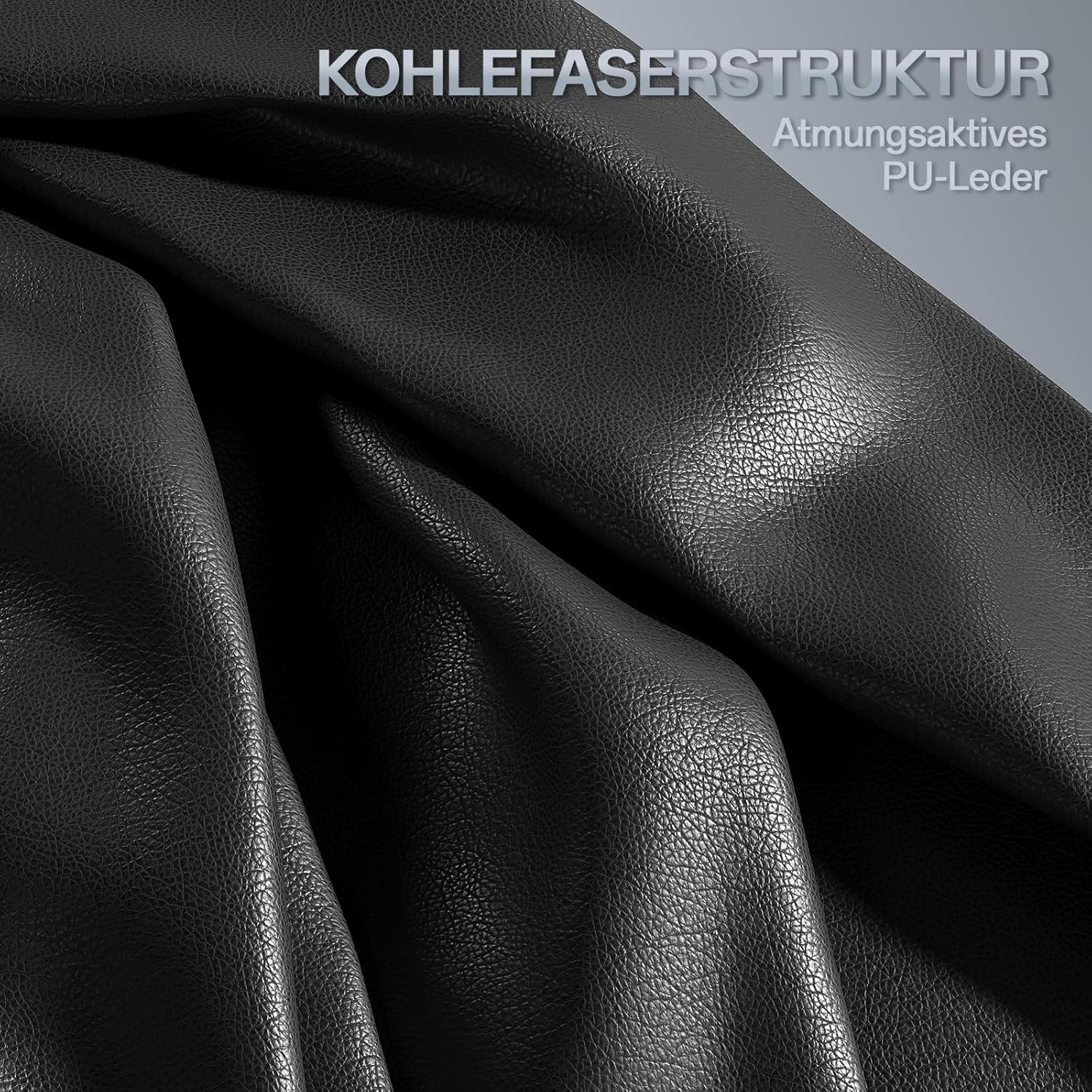 Gaming Chairs - JUMMICO Gaming Chair with Adjustable Armrests, Office Chair Ergonomic with Footrest, Gamer Chair Load Capacity 150 kg, Black – Bild 7