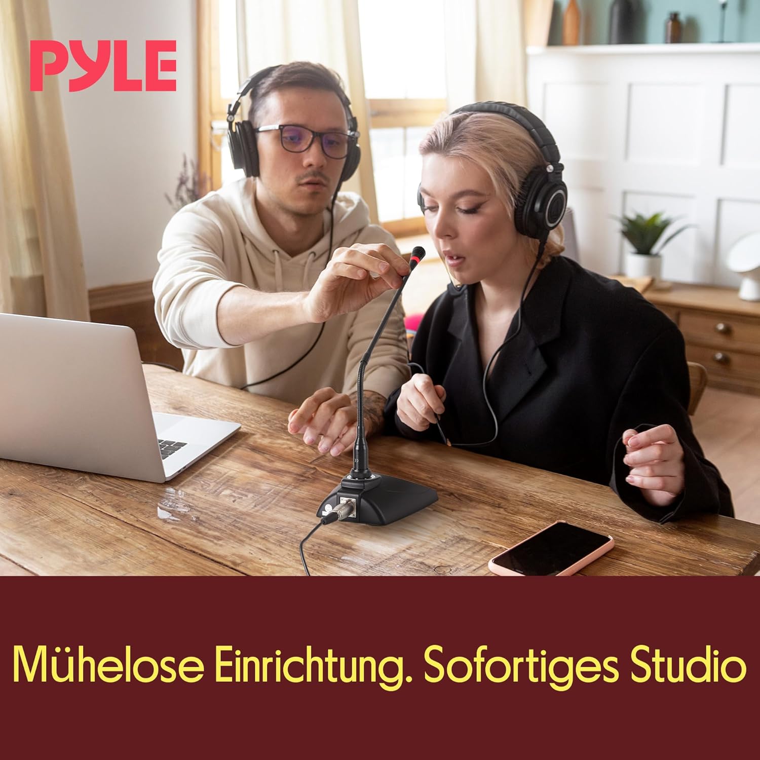 Streaming-Equipment - Pyle Wired Desktop Microphone for PC, Podcast, Conference or Karaoke & Studio Audio Recording – Bild 8